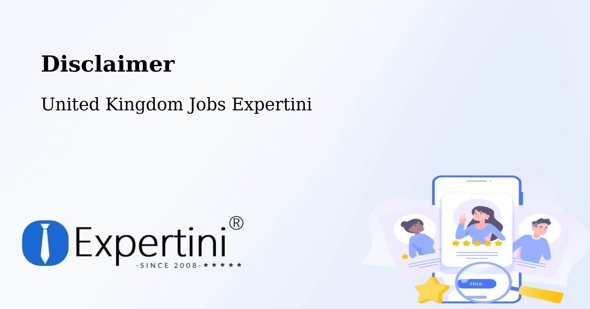 Disclaimer – Hitchin - United Kingdom Jobs Expertini